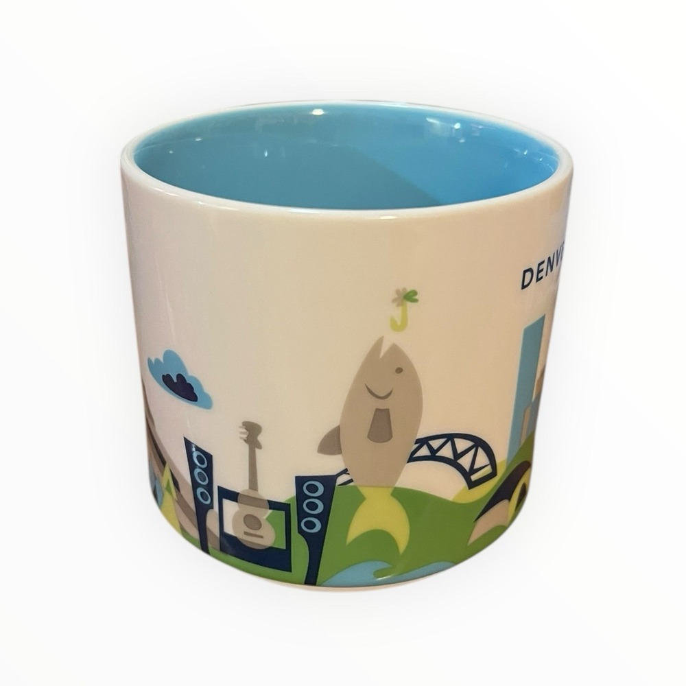 Starbucks You Are Here Collection DENVER Coffee Mug Cup 2014 14oz NWT in Box - Picture 6 of 8